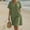 B2 Army Green womens summer dresses clearance under $5, variant on Women Dresses under $10! Cagogo Women's Cotton Linen Midi Dresses Summer Short Sleeve Comfy Sundresses Beach Wear Trendy Vacation Clothes 2025