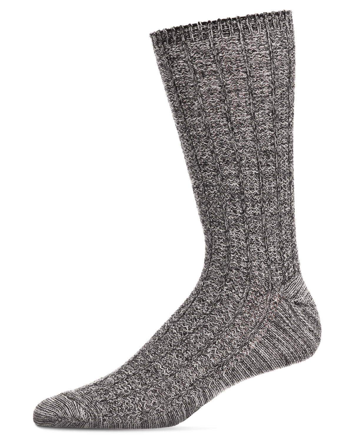 MeMoi Men's Twisted Texture Soft Marled Everyday Boot Sock - Mens ...