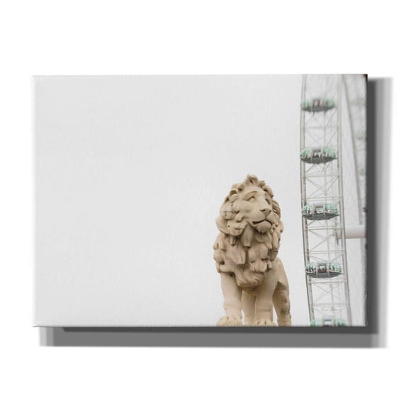 Epic Graffiti 'Lion Of London' by Keri Bevan, Giclee Canvas Wall Art, 16"x12"