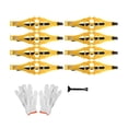 thumbnail image 1 of Cadena para neumáticos de nieve, cadenas antideslizantes para neumáticos de automóviles que mejoran el rendimiento antideslizante Material de TPU de primera calidad para la mayoría de los LHCER Descripción de la referencia, 1 of 8