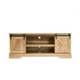 Amerlife TV Stand Sliding Barn Door Modern&Farmhouse Wood Entertainment