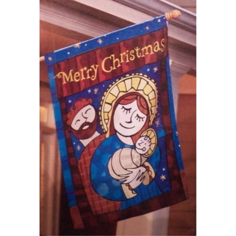 Merry Christmas Large Yard Flag 29&quot; x 43&quot; - Walmart.com - Walmart.com