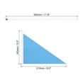 thumbnail image 2 of Uxcell Light Blue Flag Stick, Hand Held Mini DIY Flag 8.2x5.5 inch Triangle Pack of 40, 2 of 5