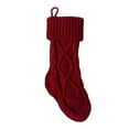 thumbnail image 5 of AuroraX Stylish Embroidered Knitted Christmas Stockings Traditional Classic Plush Xmas Stockings 14" Candy Stocking Bag for Holiday Party Gifts Decor(Red), 5 of 6