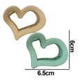 thumbnail image 2 of Love Heart Cute Matte Claw Clips for Thin Hair Strong Jaw Hair Clips, 2 of 5