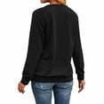 thumbnail image 5 of Yteetum Crewneck Sweatshirts for Women Oversize Hopes Loved Floral Graphic Print Shirt Pullover Hoodless Sweatshirt Top Womens Round Neck Loose Raglan Sleeve Long Sleeve Sweatshirt Fall Clothes, 5 of 5