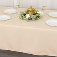 thumbnail image 4 of BalsaCircle 60" x 102" Premium Polyester Rectangular Tablecloth Table Linens Beige, 4 of 8