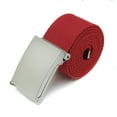 thumbnail image 2 of Anvazise Canvas Belt Unbuckle Easily Unisex Canvas Canvas Web Belt for Outdoor Red One Size, 2 of 13