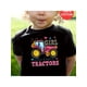 thumbnail image 1 of Just a Girl Who Loves Tractors" - Soft 100% Cotton Girls' T-Shirt with Colorful Tractor Graphic, Casual Crew Neck, Short Sleeve, Perfect for Summer, 1 of 7