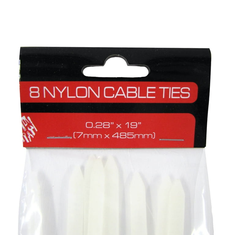 Assort Size Heavy Duty XL Nylon White Zip Tie Down Set Plastic Cable Wire Strap Assort Size Heavy Duty XL Nylon White Zip Tie Down Set Plastic Cable Wire Strap