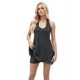 thumbnail image 2 of Conjuntos de Dos Piezas de Verano para Mujer, para Vacaciones en la Playa, Camiseta Sin Mangas con Cuello Halter y Pantalones Cortos, Ropa de Estar de Punto, Color Negro, Talla S, 2 of 10