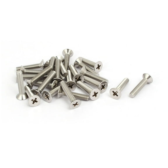 M4x20mm 316 Stainless Steel  Socket Flat Head Machine Screws 25pcs
