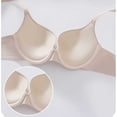thumbnail image 4 of Fatuov Women's Push Up Underwire Bra Supportive Full Coverage Soft Everyday Bra for Gift, Solid Color Lightly Lined Bra 40B, Beige, 4 of 4