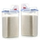 thumbnail image 4 of Contenedor De Cereales, Caja De Almacenamiento De Granos Transparente Diseño Hermético Tapa De Taza Medidora Sin BPA Para Cocina Para Nueces Para Cereales Para Harina, 4 of 8