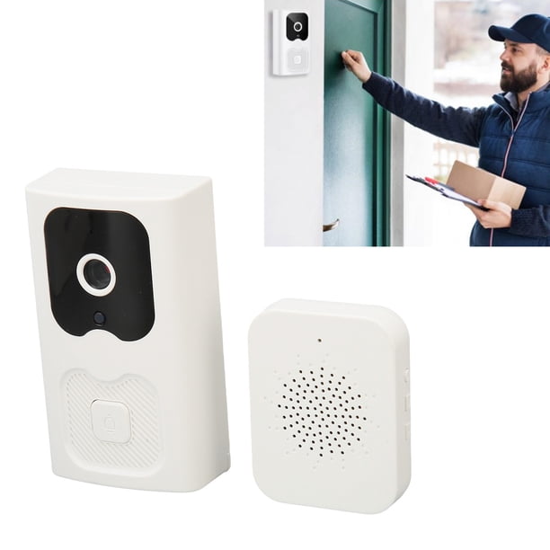 Videoportero, De Intercomunicación Con Timbre Con Vídeo Recargable, Audio Bidireccional De 2,4 GHz, WiFi Para Oficina
