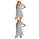 thumbnail image 4 of Minnieouse Vestidos de dama A-Line Vestido de manga corta con sexy para mujer Vestido con estampado floral Type7 NO7, 4 of 6