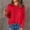 Red, variant on Fall Sweatshirts for Women, Knitted Knit Sweaters for Women Boat Neck Solid Color Long Sleeve Loose Base Fall Winter Jumpers Outerwear