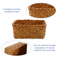 thumbnail image 3 of SWETRACE 1Ud Cesta Tejida Para Almacenaje De Estilo Simple Color Marrón Claro, 3 of 6