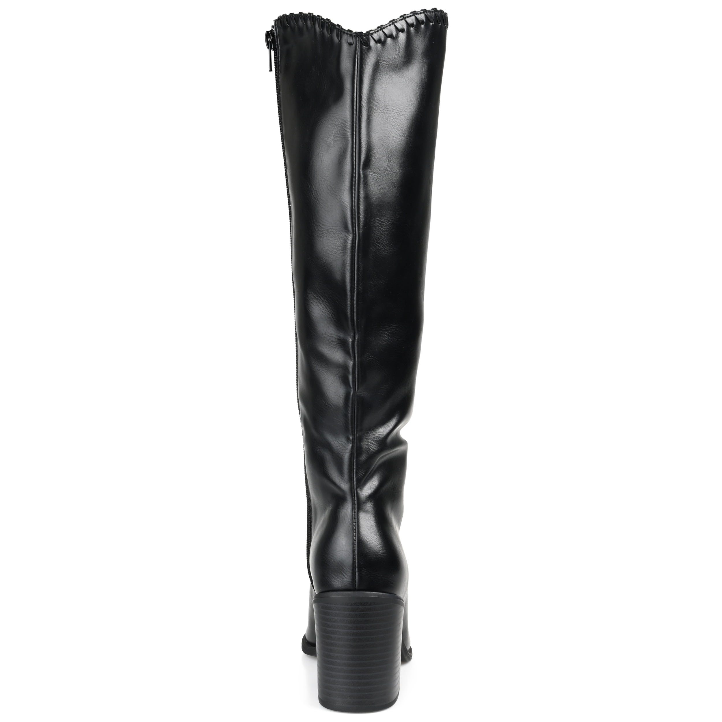 Journee Womens Daria Tru Comfort Foam Wide Width Wide Calf Stacked Heel Knee High Boots