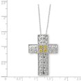 thumbnail image 2 of Sentimental Expressions Sterling Silver Nov. CZ Birthstone Message of the Cross 18in Necklace, 2 of 4