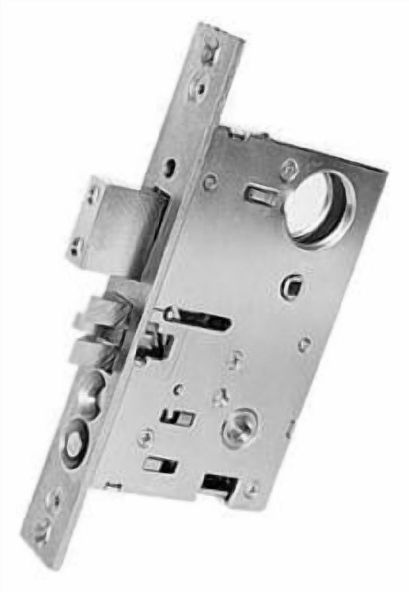 Baldwin Pocket Door Lock With Pull - Satin Black Mortise Lock For Privacy/Keyed Entry, No Exterior Plates