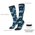 thumbnail image 4 of Rateoe Ink Rose Pattern Women’s Knee High Crew Socks,Trouser Socks Comfortable, Breathable, Moisture-Wicking and Soft, 4 of 6