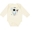 thumbnail image 3 of Inktastic Astronaut the Moon Spaceship and Shooting Star for Light Colors Boys or Girls Long Sleeve Baby Bodysuit, 3 of 5