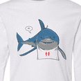 thumbnail image 4 of Inktastic Shark Dinner Long Sleeve Youth T-Shirt, 4 of 5
