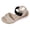 Beige, variant on Rokment Women's Beach Platform Wedge Dressy Sandals Comfortable Breathable Color Block Linen Elastic Ankle Strap Espadrilles Walking Sandals Casual Chunky High Heel Dress Summer Shoes Beige Size 6.5