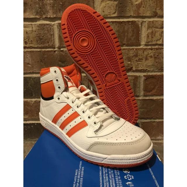 New 9.5 Ad-id-as Top Ten Originals White Orange Black Basketball Classic S24136