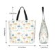 thumbnail image 5 of Balery Dandelion Bolsa Tote Estilo Estético con Cremalleras, Bolsa de Hombro, Bolsa de Compras Grande y Plegable, 5 of 8