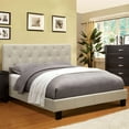 thumbnail image 5 of Furniture of America Warscher California King Tufted Platform Bed in Ivory, 5 of 12