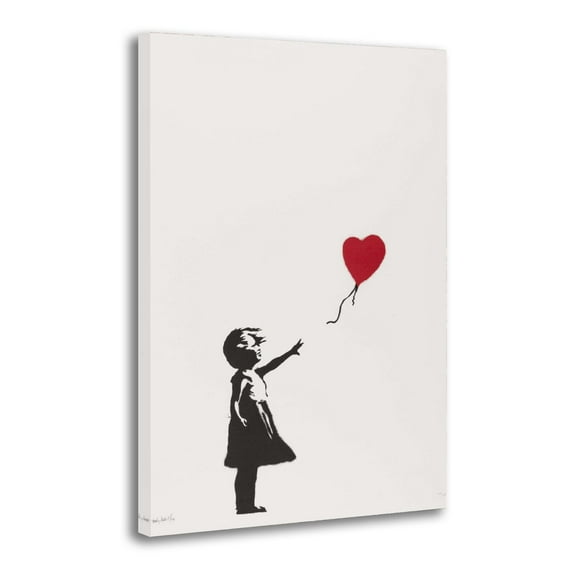 Graffiti Banksy Girl With Balloon Canvas Wall Art Poster Decorative Bedroom Modern Home Print Picture Artworks Posters 12x18inch(30x45cm)