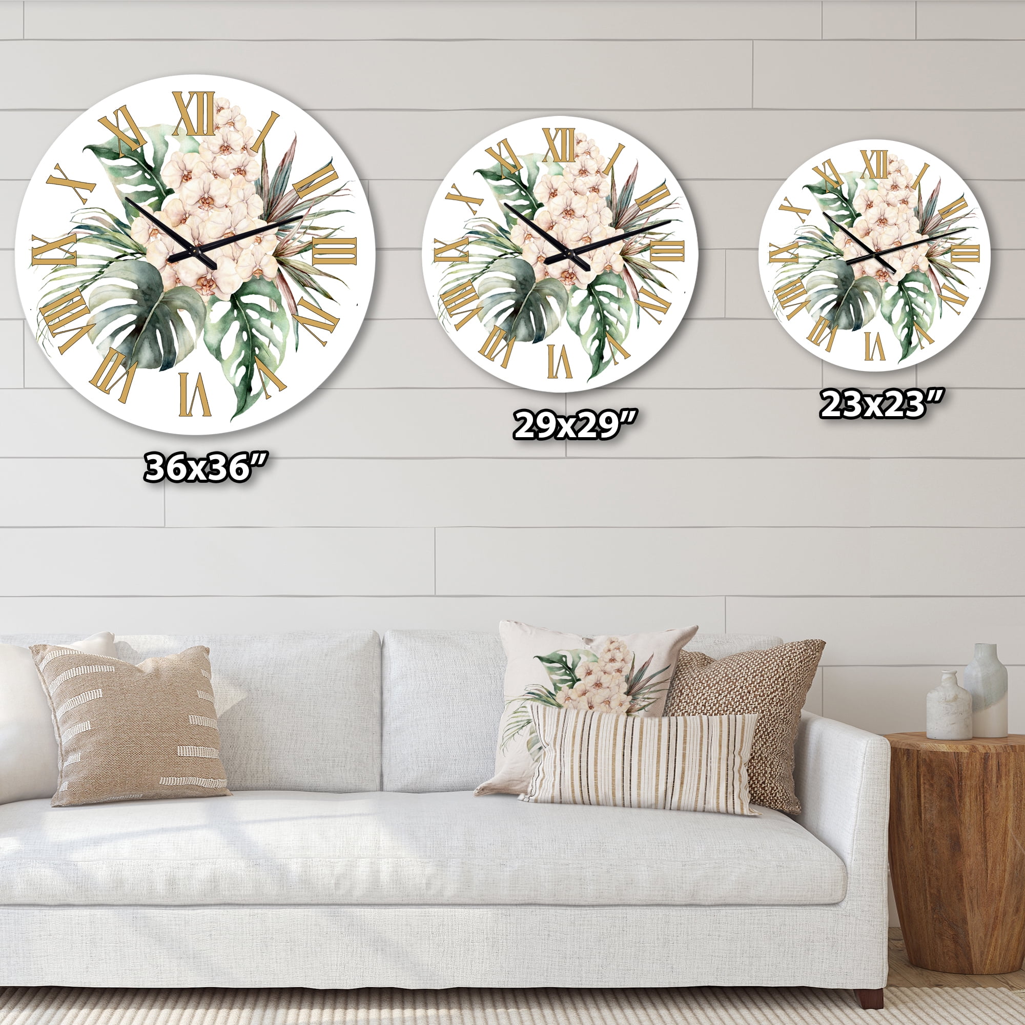Designart 1 in Quartz Traditional Wall Clock