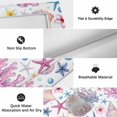 thumbnail image 6 of Beach Coastal Outdoor Rug for Patio/Deck/Porch, Non-Slip Large Area Rug 6 x 9 Ft, Ocean Summer Nautical Shell Starfish Coral Indoor Outdoor Rugs Washable Area Rugs, Camping Rug Carpet Runner, 6 of 8