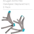 thumbnail image 2 of Correas de repuesto para la mascarilla CPAP facial completa ResMed AirFit F20 (paquete de dos, 2) correas | Color gris y azul | Material de nailon premium duradero, 2 of 4