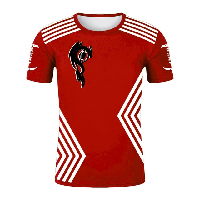 LUOGENLI T-shirts pour Hommes T-shirts Actifs à Col Rond pour Hommes T-shirts de Course Athlétiques Gym Entraînement Manches Courtes Tee Tops T-shirts Vintage pour Hommes Tee Graphique Pâques Rouge TTTTG