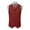 Hgg170-Red, variant on Yaoyar Men Vest Solid Color Lapel Single Breasted Suit Vest Top Solid Color Lapel Single Breasted Suit Vest Western Casual Waistcoat For Groomsman
