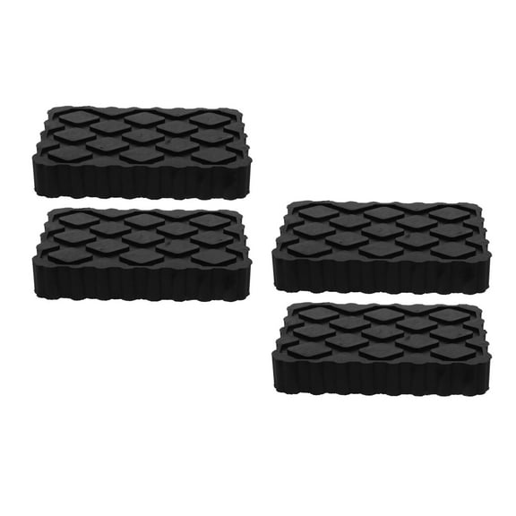 Worgeous 4 pcs RV Leveling Pads Non-Slip Furniture Pads Rubber Jack Pads Floor Jacks Stand Automotive Lift Pads Car Jacks Pad for Lifting Trailer Stabilizer Jacks