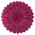 thumbnail image 4 of JWH 3D Velvet Flower Pillows Aesthetic Decorative Throw Pillows 3D Handmade Sunflower Pillow Soft for Bedroom Couch Bed Decor 14 Inch Carmine, 4 of 9