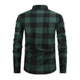 thumbnail image 4 of QHRMKOG Camisas Para Hombres Relaxed Fit Full Length Sleeve Button Down Shirt Jacket Winter Warm Jacket Fashion Coat Green XL, 4 of 5