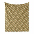 thumbnail image 1 of Abstract Soft Flannel Fleece Throw Blanket, Colorful Retro Vertical Arrows Repetition with Tribal Influences, Cozy Plush for Indoor and Outdoor Use, 50" x 70", Sage Green Multicolor, by Ambesonne, 1 of 5