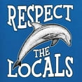 thumbnail image 6 of Wild Bobby Respect The Locals Save Our Oceans Dolphin Animal Lover Unisex Graphic Hoodie Sweatshirt, Royal, 3X-Large, 6 of 6