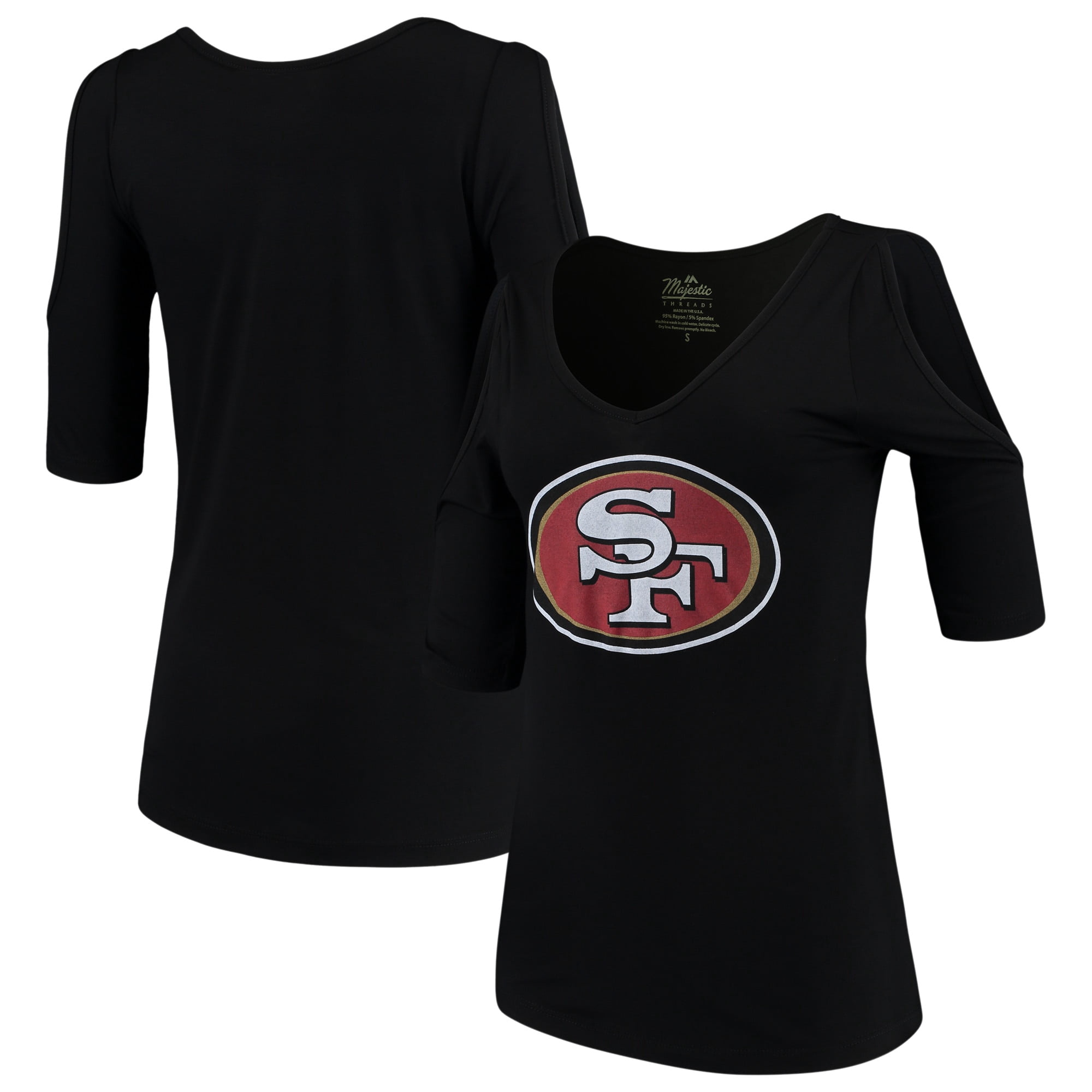 49ers off the shoulder shirt