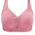 thumbnail image 3 of Ahuyic Summer Womens Bras,Plus Size Bras for Women,Women's Non-steel Lace Stitching Comfortable And Breathable Gathered Adjustable Bra Underwear, 3 of 5