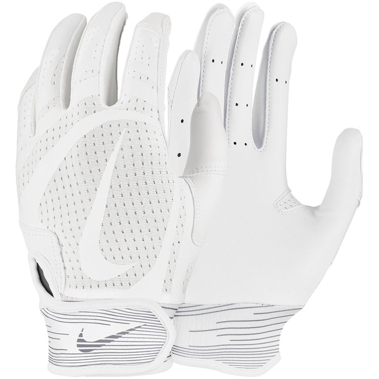 Nike Alpha Adult Baseball Batting Gloves BLACK-MED