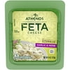 Athenos Garlic & Herb Crumbled Feta Cheese, 4 oz Tub
