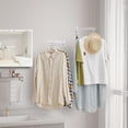 thumbnail image 3 of Laundry Drying Rack Wall Mounted Clothes Drying Rack Clothes Hanger White, 3 of 8