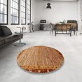 thumbnail image 4 of Ahgly Company Machine Washable Indoor Rectangle Abstract Orange Area Rugs, 5' x 8', 4 of 7