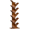 thumbnail image 1 of Bookshelf SHEEPAM 10 Tier Tree Book Shelf Wood Brown, 1 of 9
